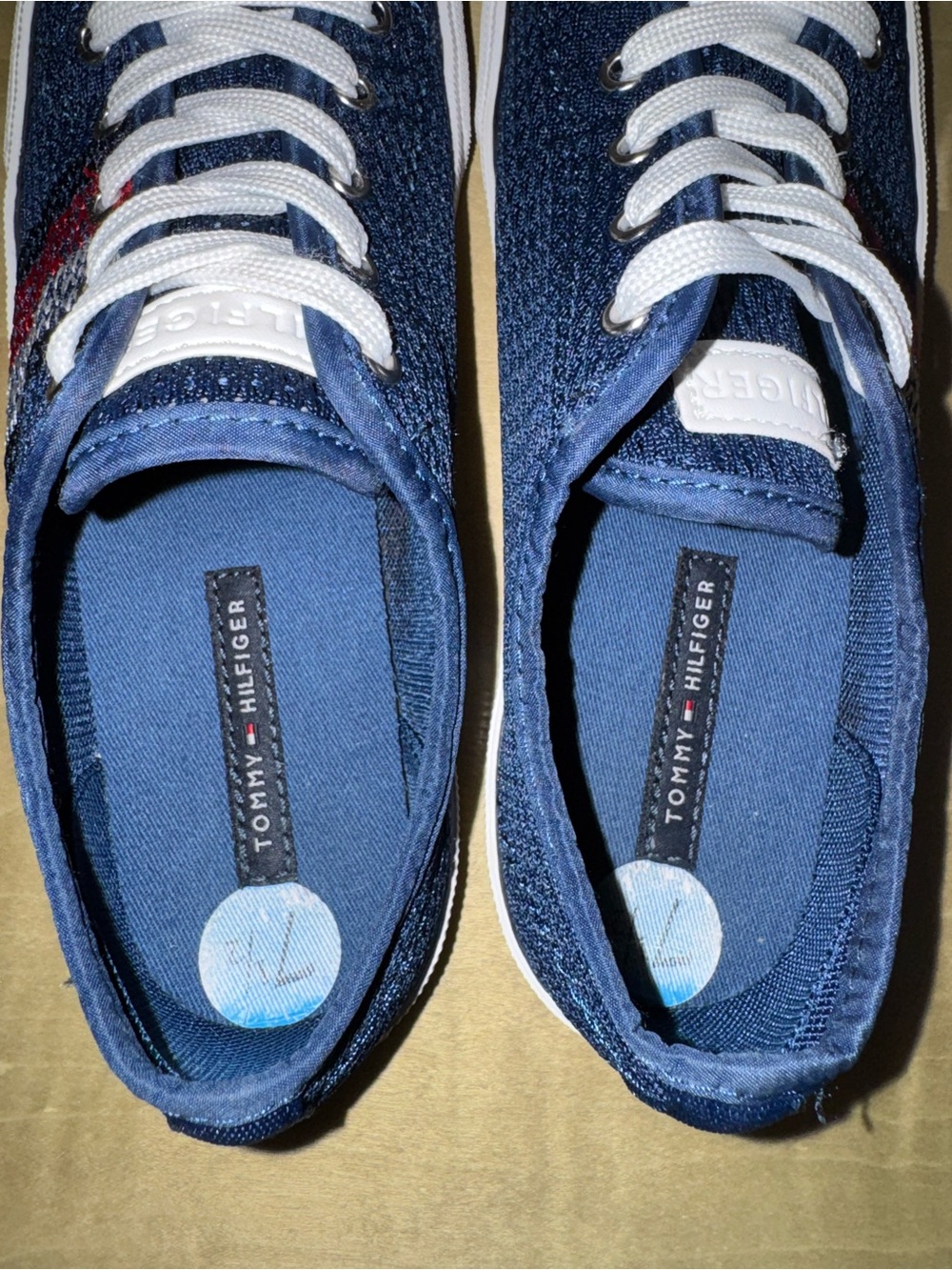 Tommy Hilfiger Red White And Blue Sneakers Fourth Of July Size 7.5 - Picture 13 of 16